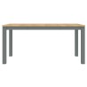 Table à manger PANAMA gris 160x80x75 cm bois massif de pin 623871623871