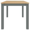 Table à manger PANAMA gris 160x80x75 cm bois massif de pin 623871623871