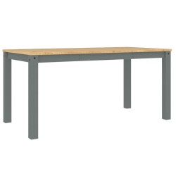 Table à manger PANAMA gris 160x80x75 cm bois massif de pin 623871623871
