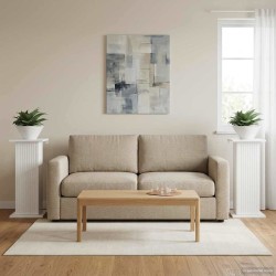 Support de Plante 2 pcs Blanc brillant 30,5 x 30 x 60,5 cm 623874623874