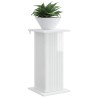 Support de Plante 2 pcs Blanc brillant 30,5 x 30 x 60,5 cm 623874623874
