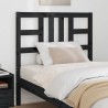 Tête de lit Noir 96x4x100 cm Bois massif de pin 623875623875