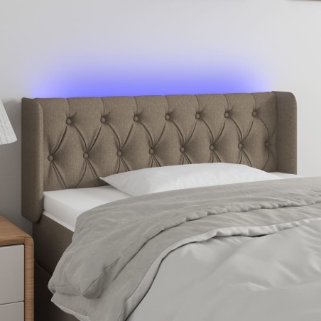 Tête de lit à LED Taupe 103x16x78/88 cm Tissu 623878623878