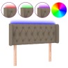 Tête de lit à LED Taupe 103x16x78/88 cm Tissu 623878623878