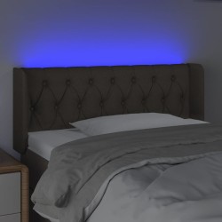 Tête de lit à LED Taupe 103x16x78/88 cm Tissu 623878623878