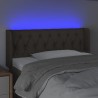 Tête de lit à LED Taupe 103x16x78/88 cm Tissu 623878623878
