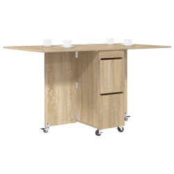 Table à dîner 140 x 80 x 77 cm Bois d'ingénierie Chêne Sonoma 623880623880