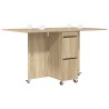 Table à dîner 140 x 80 x 77 cm Bois d'ingénierie Chêne Sonoma 623880623880