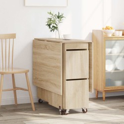 Table à dîner 140 x 80 x 77 cm Bois d'ingénierie Chêne Sonoma 623880623880