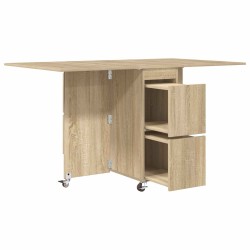 Table à dîner 140 x 80 x 77 cm Bois d'ingénierie Chêne Sonoma 623880623880