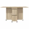Table à dîner 140 x 80 x 77 cm Bois d'ingénierie Chêne Sonoma 623880623880