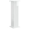 Support de Plante 2 pcs Blanc brillant 30,5 x 30 x 100,5 cm 623881623881