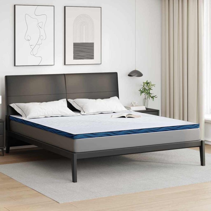 Surmatelas Blanc 180 x 200 cm Tissu jacquard 623882623882