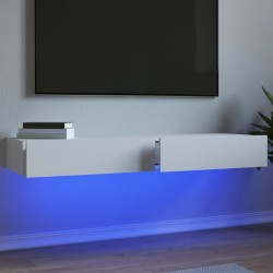Meubles TV avec éclairage LED 2 pcs blanc 60x35x15,5 cm 623886623886
