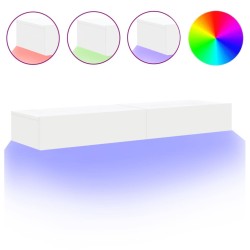 Meubles TV avec éclairage LED 2 pcs blanc 60x35x15,5 cm 623886623886