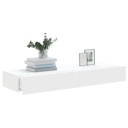 Meubles TV avec éclairage LED 2 pcs blanc 60x35x15,5 cm 623886623886