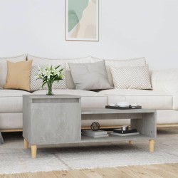 Table basse Gris béton 100x50x45 cm Bois d'ingénierie 623887623887