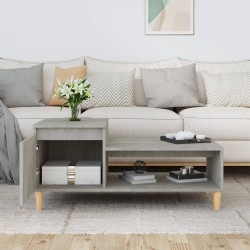 Table basse Gris béton 100x50x45 cm Bois d'ingénierie 623887623887