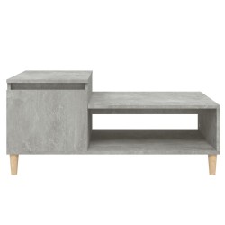 Table basse Gris béton 100x50x45 cm Bois d'ingénierie 623887623887