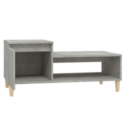 Table basse Gris béton 100x50x45 cm Bois d'ingénierie 623887623887