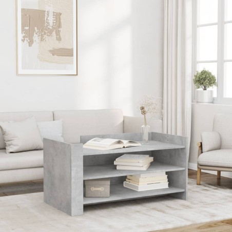 Table basse gris béton 100x50x50 cm bois d'ingénierie 623888623888