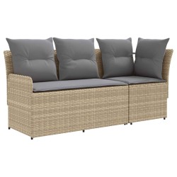 Sofa de jardin avec accoudoirs et sofa d'angle 2 Pièce Rotin PE 623890623890