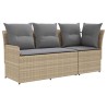 Sofa de jardin avec accoudoirs et sofa d'angle 2 Pièce Rotin PE 623890623890