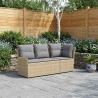 Sofa de jardin avec accoudoirs et sofa d'angle 2 Pièce Rotin PE 623890623890