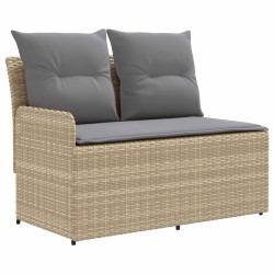 Sofa de jardin avec accoudoirs et sofa d'angle 2 Pièce Rotin PE 623890623890