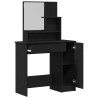 Table de Toilette avec tiroir Chêne noir 86,5 x 35 x 136 cm 623895623895