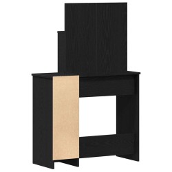 Table de Toilette avec tiroir Chêne noir 86,5 x 35 x 136 cm 623895623895