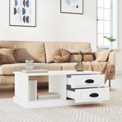Table basse blanc 90x50x35 cm bois d'ingénierie 623896623896