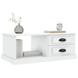 Table basse blanc 90x50x35 cm bois d'ingénierie 623896623896