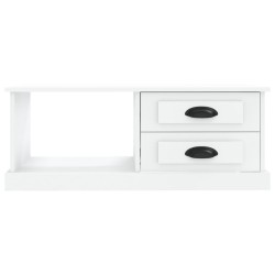 Table basse blanc 90x50x35 cm bois d'ingénierie 623896623896