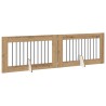 Porte de chien pliable avec supports 2 pcs Chêne artisanal 623897623897