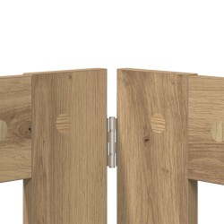 Porte de chien pliable avec supports 2 pcs Chêne artisanal 623897623897