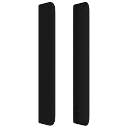 Tête de lit avec oreilles Noir 103x16x118/128 cm Tissu 623898623898