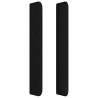 Tête de lit avec oreilles Noir 103x16x118/128 cm Tissu 623898623898