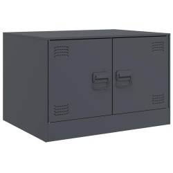 Table basse anthracite 67x50x44 cm acier 623902623902