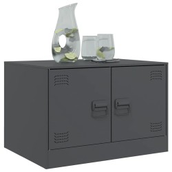Table basse anthracite 67x50x44 cm acier 623902623902