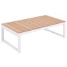 Salon de jardin 4 pcs avec coussins Aluminium et WPC 623903623903
