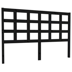 Tête de lit Noir 145,5x4x100 cm Bois massif de pin 623904623904