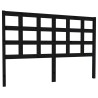Tête de lit Noir 145,5x4x100 cm Bois massif de pin 623904623904