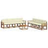 Ensemble de canapés d'extérieur 9 pcs Naturel et Crème 623909623909