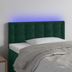 Tête de lit à LED Vert foncé 90x5x78/88 cm Velours 623914623914