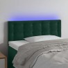 Tête de lit à LED Vert foncé 90x5x78/88 cm Velours 623914623914