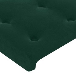 Tête de lit à LED Vert foncé 90x5x78/88 cm Velours 623914623914
