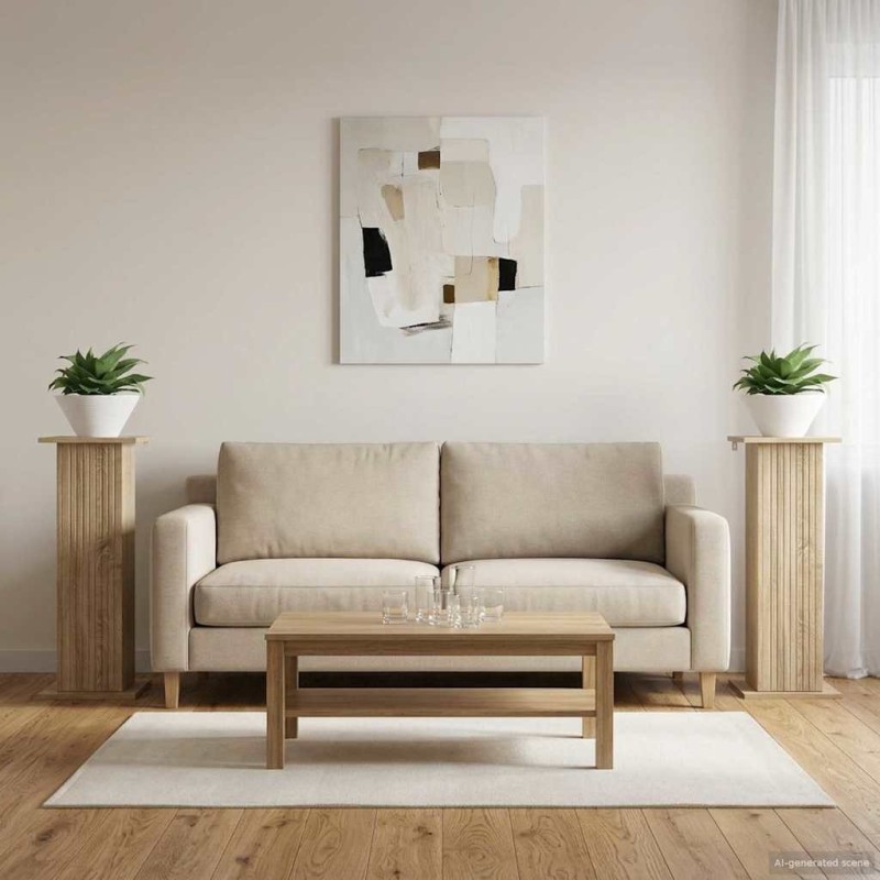 Support de Plante 2 pcs Chêne Sonoma 30,5 x 30 x 80,5 cm 623916623916