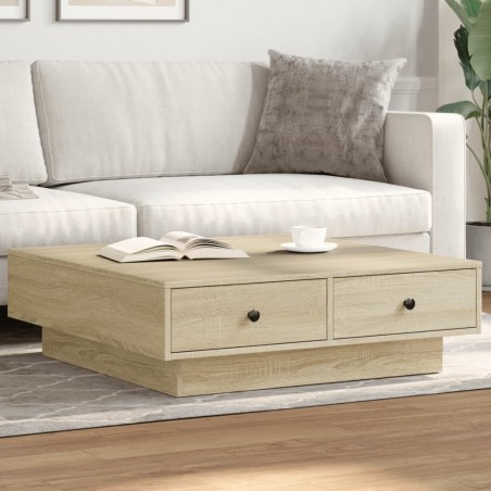 Table basse Chêne sonoma 90x90x28 cm Aggloméré 623917623917