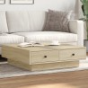 Table basse Chêne sonoma 90x90x28 cm Aggloméré 623917623917